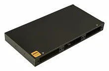 Hyperline FO-19R-1U-3xSLT-W140H42-24UN-BK