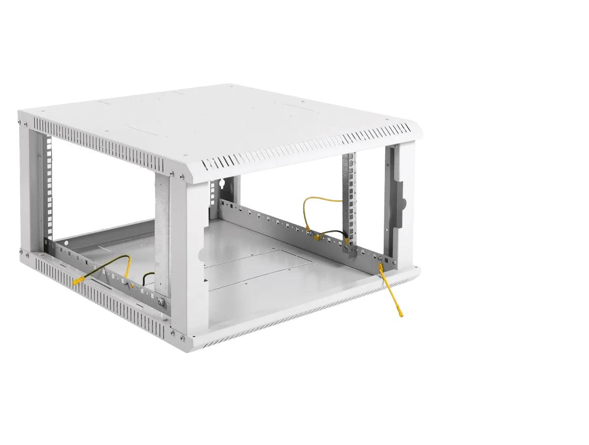 Шкаф телекоммуникационный настенный разборный ЭКОНОМ 6U (600 × 650) дверь стекло