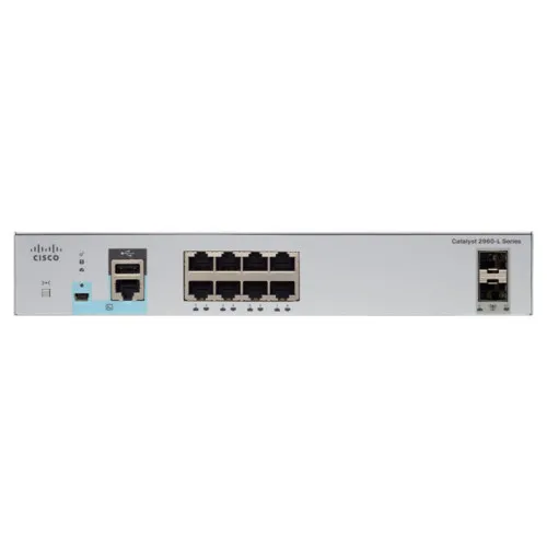 Коммутатор Cisco WS-C2960L-8PS-LL (1000 Base-TX (1000 мбит/с), 2 SFP порта) Коммутатор Cisco WS-C2960L-8PS-LL (1000 Base-TX (1000 мбит/с), 2 SFP порта)