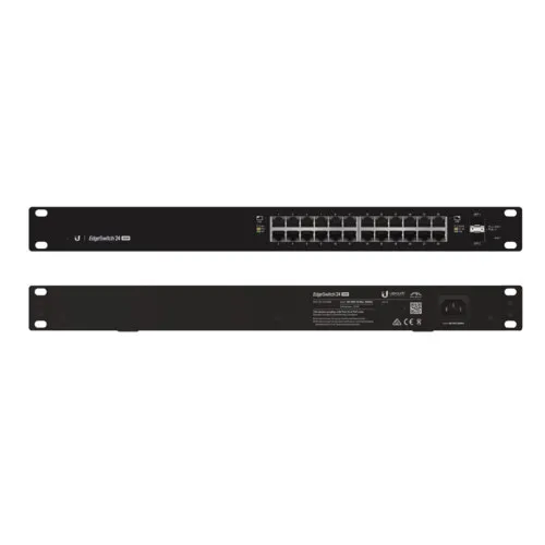 Коммутатор Ubiquiti ES-24-500W(EU) (1000 Base-TX (1000 мбит/с), 2 SFP порта) Коммутатор Ubiquiti ES-24-500W(EU) (1000 Base-TX (1000 мбит/с), 2 SFP порта)