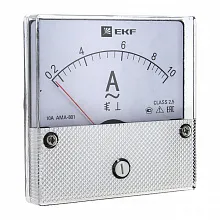 AMA-801 аналоговый на панель (80х80) круглый вырез 50А прямое подкл. EKF