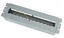 Панель 19" с DIN-рейкой в корпусе серая Rusrack