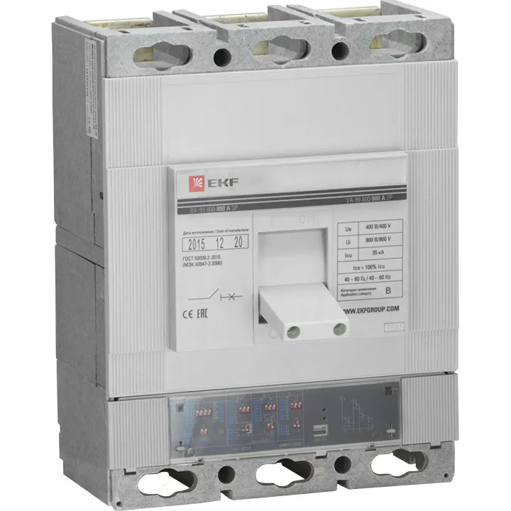 ВА-99 800/800А 3P 35кА с электронным расцепителем EKF ВА-99 800/800А 3P 35кА с электронным расцепителем EKF