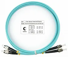 Шнур оптический duplex FC-ST 50/125 mm OM3 2м LSZH Cabeus fop 50 fc st 2m
