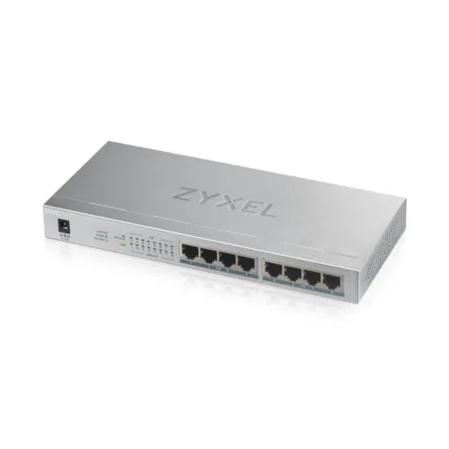 Коммутатор Zyxel GS1008HP-EU0101F (1000 Base-TX (1000 мбит/с), Без SFP портов)