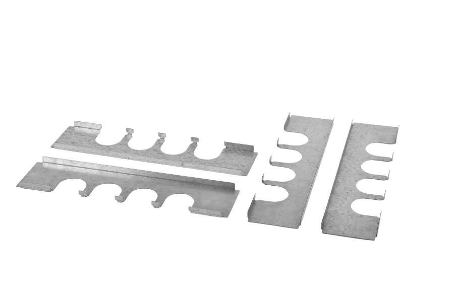 Панель для ввода кабеля 5 мест в шкаф EMS шириной 600 мм (4 шт.)