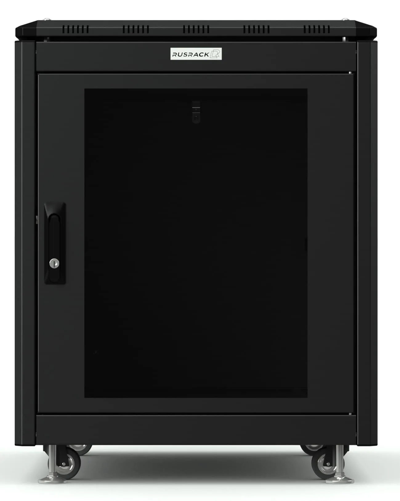 RUSRACK напольный 12U 600х800, черный RUSRACK напольный 12U 600х800, черный