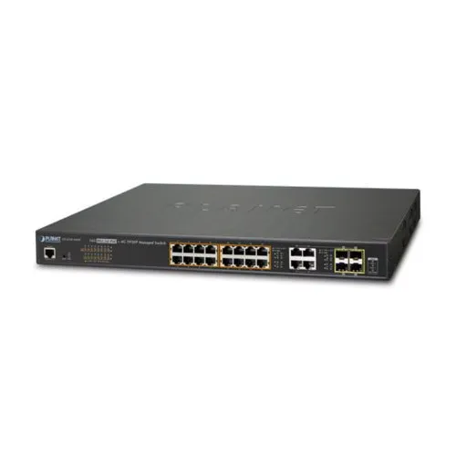 Коммутатор Planet GS-4210-16P4C (1000 Base-TX (1000 мбит/с), 4 SFP порта) Коммутатор Planet GS-4210-16P4C (1000 Base-TX (1000 мбит/с), 4 SFP порта)