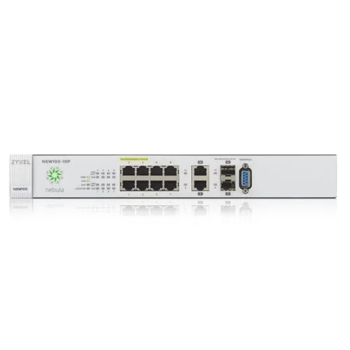 Коммутатор Zyxel NSW100-10-EU0101F (1000 Base-TX (1000 мбит/с), 2 SFP порта) Коммутатор Zyxel NSW100-10-EU0101F (1000 Base-TX (1000 мбит/с), 2 SFP порта)