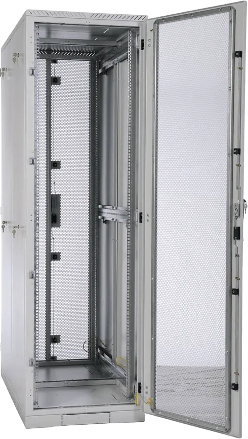 Шкаф серверный напольный 42U (600 × 1000) дверь перфорированная 2 шт.