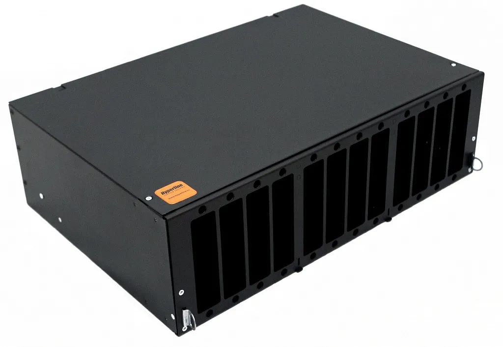Hyperline FO-19V-3U-12xSLT-W130H30-96UN-BK