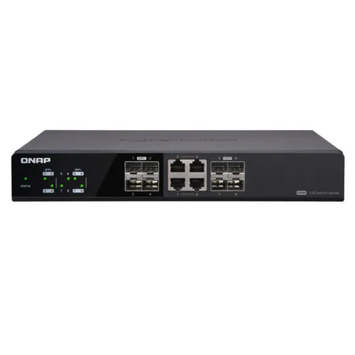 Коммутатор Qnap QSW-804-4C (10 GBase-T (10000 мбит/с), 8 SFP портов)
