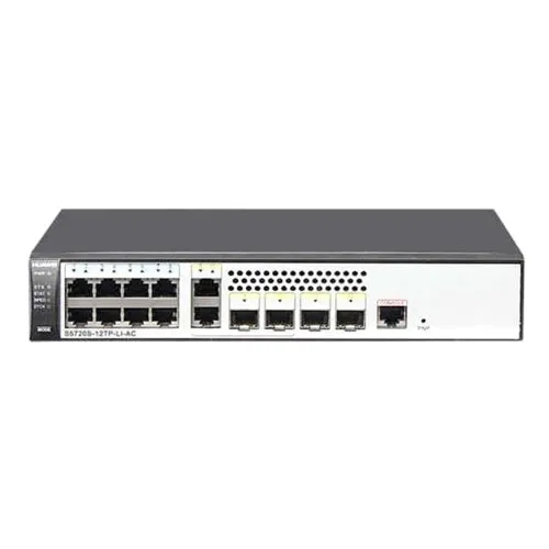 Коммутатор Huawei 8GE 2SFP 2DP S5720S-12TP-LI-AC 98010568 (1000 Base-TX (1000 мбит/с), 4 SFP порта)