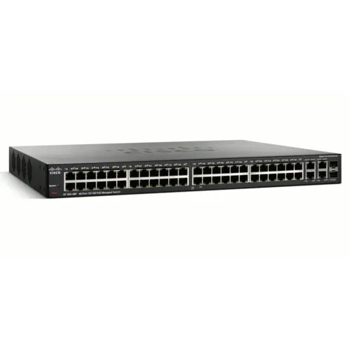 Коммутатор Cisco Small Business SF300-48 SRW248G4-K9-EU (100 Base-TX (100 мбит/с), 2 SFP порта)