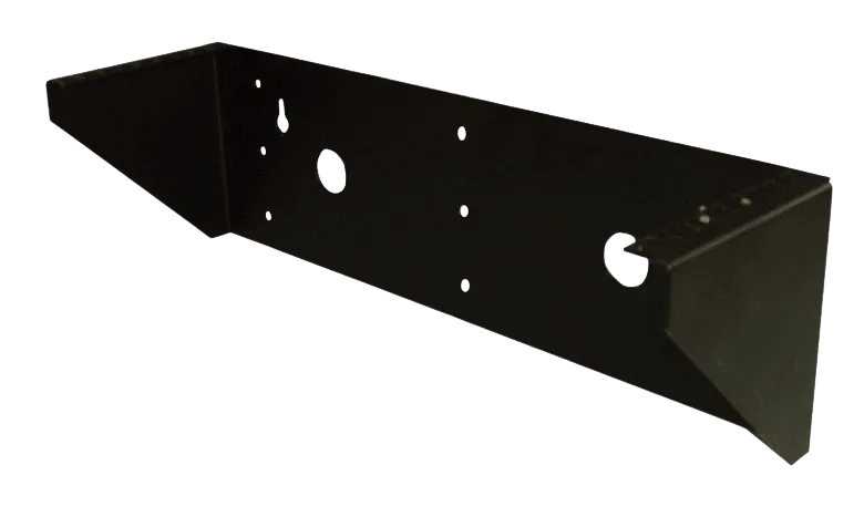 Кронштейн телекоммуникационный настенный вертикальный 3U, цвет черный