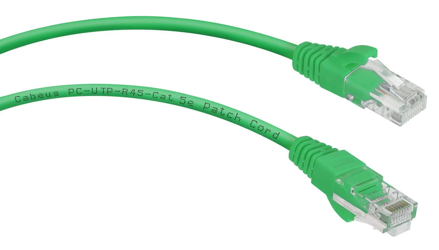 Cabeus PC-UTP-RJ45-Cat.5e-1.5m-GN
