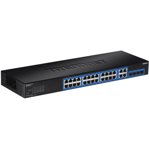 Коммутатор TrendNet TEG-284WS (1000 Base-TX (1000 мбит/с), 4 SFP порта) Коммутатор TrendNet TEG-284WS (1000 Base-TX (1000 мбит/с), 4 SFP порта)
