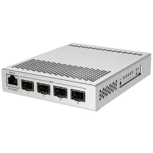 Коммутатор Mikrotik CRS305-1G-4S+IN (1000 Base-TX (1000 мбит/с), 4 SFP порта)