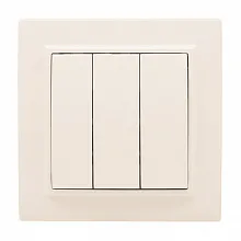 Минск Выключатель 3-кл. СП 10А бежевый EKF