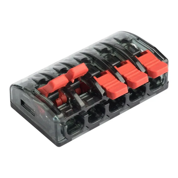 Клемма СМК 221-415 5 отверстий 0.2-4.0 мм2 (4шт.) EKF