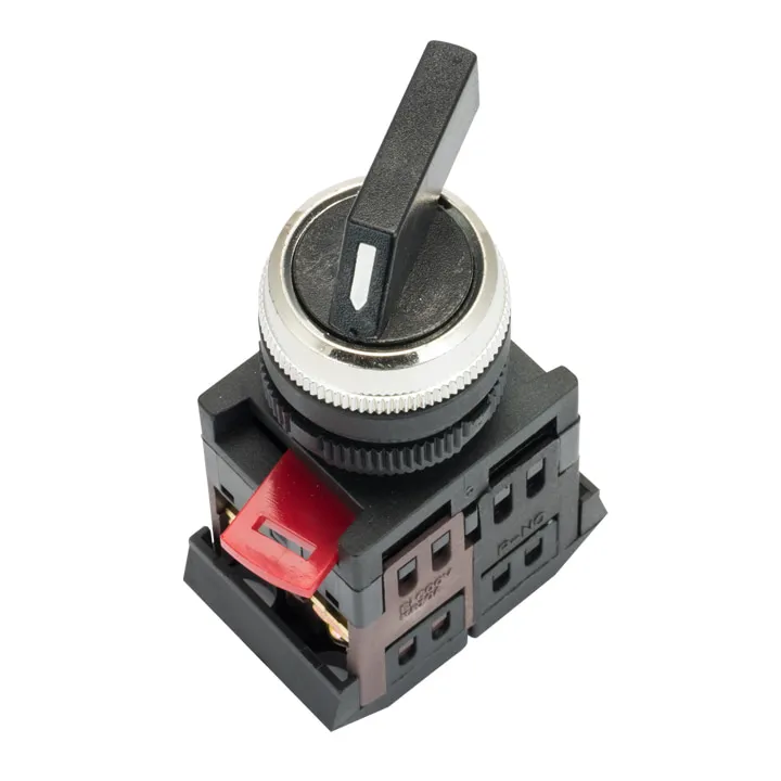 Переключатель  АLСLR-22 3P черный NO+NC EKF EKF