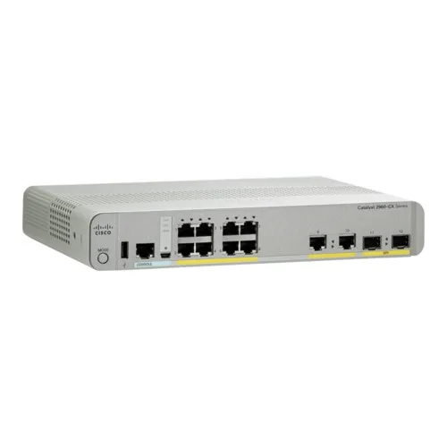 Коммутатор Cisco Catalyst 2960-CX WS-C2960CX-8TC-L (1000 Base-TX (1000 мбит/с), 2 SFP порта)