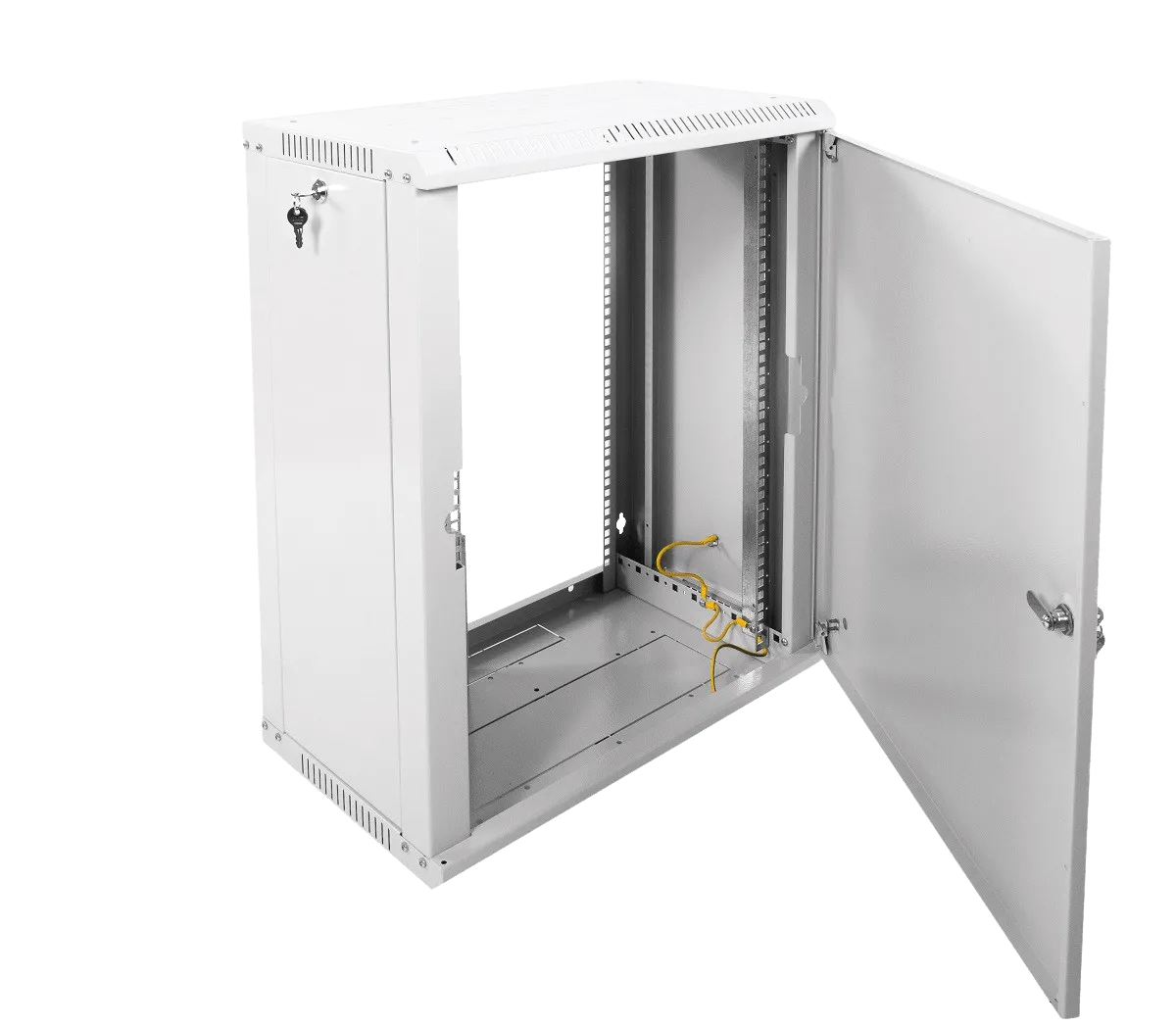 Шкаф телекоммуникационный настенный разборный ЭКОНОМ 15U (600 × 350) дверь металл