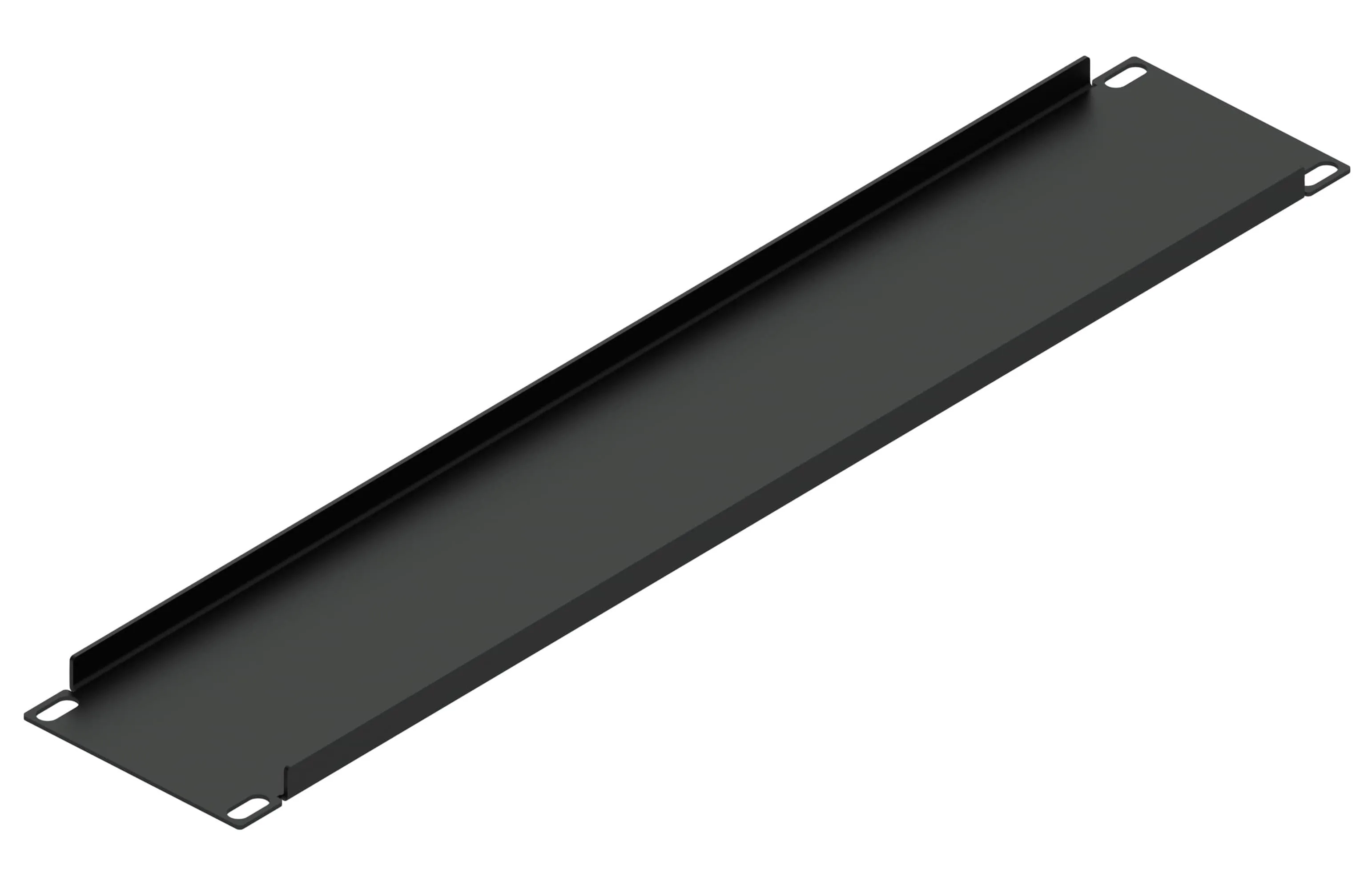 Заглушка 19" 2U, черная RUSRACK