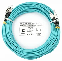 Шнур оптический duplex FC-FC 50/125 mm OM3 10м LSZH Cabeus fop 50 fc fc 10m