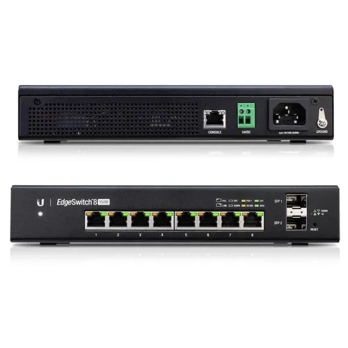 Коммутатор Ubiquiti  ES-8-150W (1000 Base-TX (1000 мбит/с), 2 SFP порта)