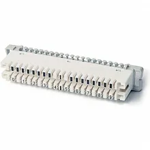 Плинт размыкаемый Krone 6089 1 102-06 19" на 10 пар, LSA PLUS, маркировка 0-9, без цветового обозначения