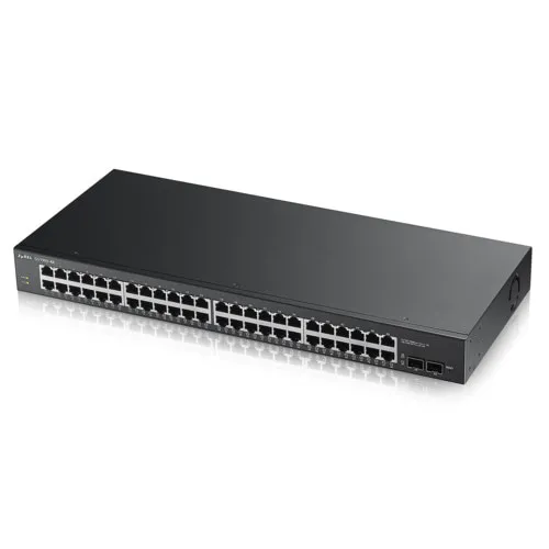 Коммутатор Zyxel GS1900-48-EU0101F (1000 Base-TX (1000 мбит/с), 2 SFP порта) Коммутатор Zyxel GS1900-48-EU0101F (1000 Base-TX (1000 мбит/с), 2 SFP порта)