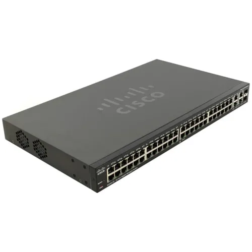 Коммутатор Cisco Small Business SG300-52 SRW2048-K9-EU (1000 Base-TX (1000 мбит/с), 2 SFP порта)