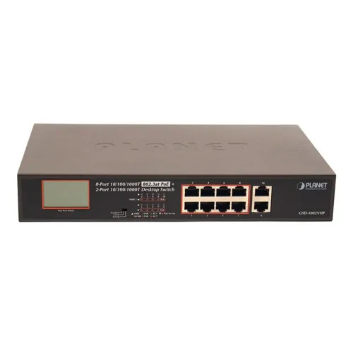 Коммутатор Planet GSD-1002VHP (1000 Base-TX (1000 мбит/с), Без SFP портов) Коммутатор Planet GSD-1002VHP (1000 Base-TX (1000 мбит/с), Без SFP портов)