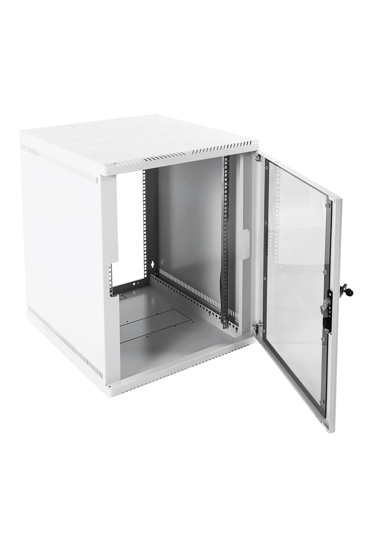 Шкаф телекоммуникационный настенный 12U (600 × 480) дверь стекло