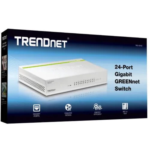 Коммутатор TrendNet TEG-S24D (1000 Base-TX (1000 мбит/с), Без SFP портов) Коммутатор TrendNet TEG-S24D (1000 Base-TX (1000 мбит/с), Без SFP портов)