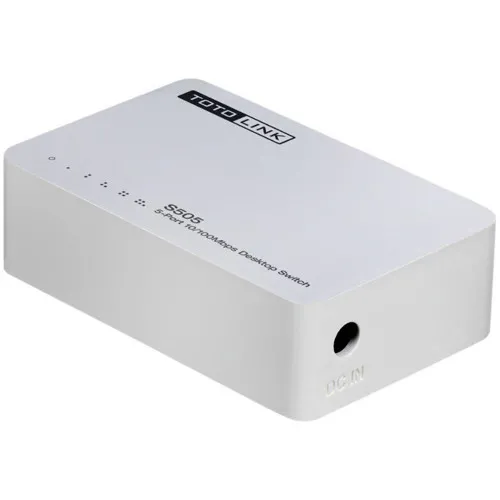 Коммутатор TOTOLINK S505 (100 Base-TX (100 мбит/с), Без SFP портов) Коммутатор TOTOLINK S505 (100 Base-TX (100 мбит/с), Без SFP портов)