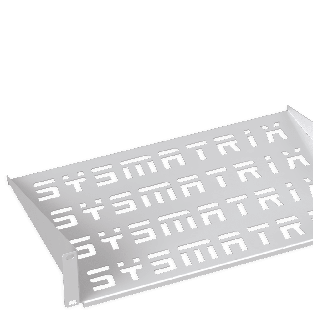 SYSMATRIX SH 2003.700 Полка 19" консольная перфорированная 1U глубина 200 мм, цвет серый (RAL 7035)