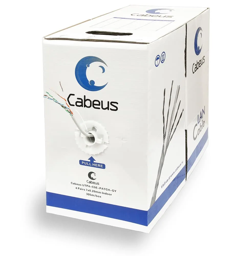 Cabeus UTP-4P-Cat.5e-PATCH-GY Cabeus UTP-4P-Cat.5e-PATCH-GY