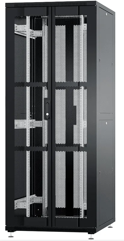 RUSRACK RSRO-42.8.8-GM.9005М Шкаф напольный 42U 800x1000х1987мм (ШхГхВ) телекоммуникационный 19", передняя дверь перфорированная - задняя дверь распашная 2-х створчатая перфорированная, цвет черный (RAL9005М) RUSRACK RSRO-42.8.8-GM.9005М Шкаф напольный 42U 800x1000х1987мм (ШхГхВ) телекоммуникационный 19", передняя дверь перфорированная - задняя дверь распашная 2-х створчатая перфорированная, цвет черный (RAL9005М)