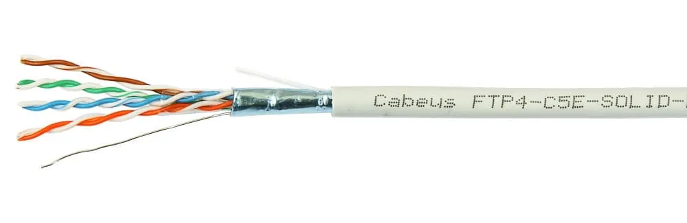 Cabeus FTP-4P-Cat.5e-SOLID-GY Cabeus FTP-4P-Cat.5e-SOLID-GY