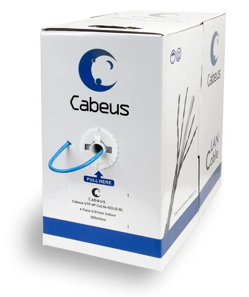 Cabeus UTP-4P-Cat.5e-SOLID-BL Cabeus UTP-4P-Cat.5e-SOLID-BL